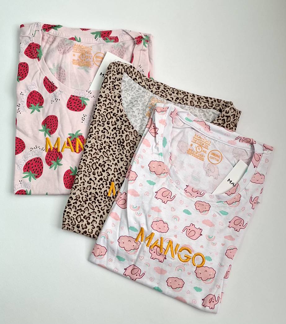 تیشرت طرح دار برند منگو